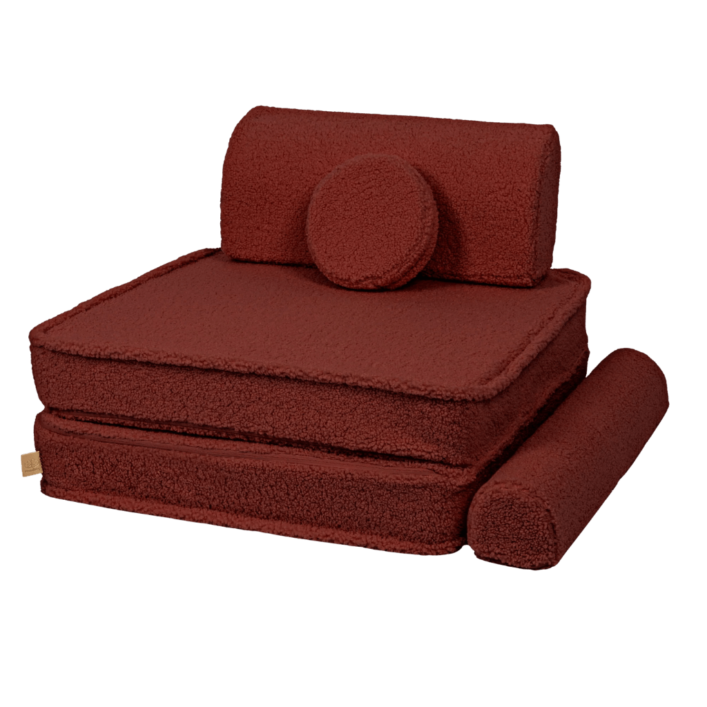 Grand canapé modulable pour enfants - Reddish Brown en | Decoração Tinitto – Fabrication européenne