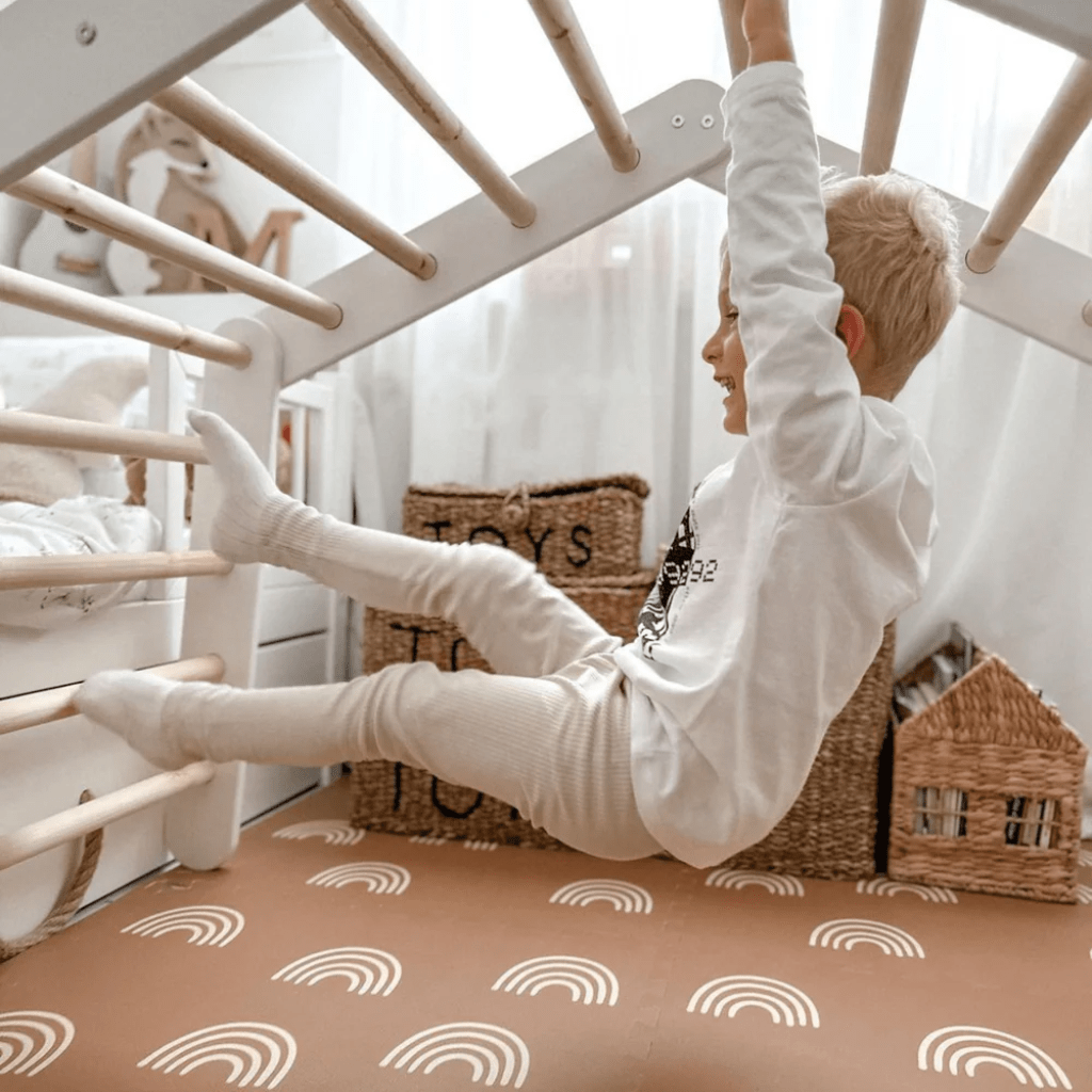 Large Wooden Pikler Ladder - Gray by Motricidade Tinitto – Made in Europe