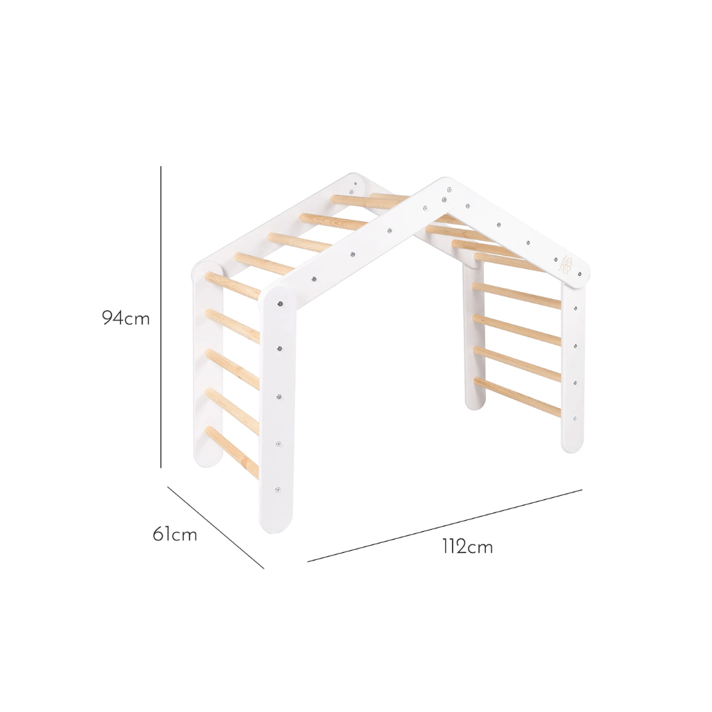 Grande Échelle Pikler en Bois - White en | Motricidade Tinitto – Fabrication européenne