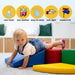 Soft Play 7 Foam Block Set - White Discoverer