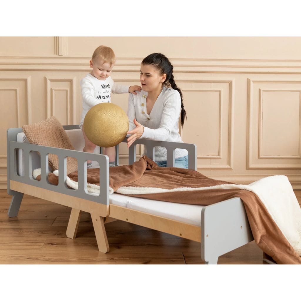 Lit Enfant Transformable avec Rangement - Du Bébé au Junior en Pink | furniture Tinitto – Fabrication européenne