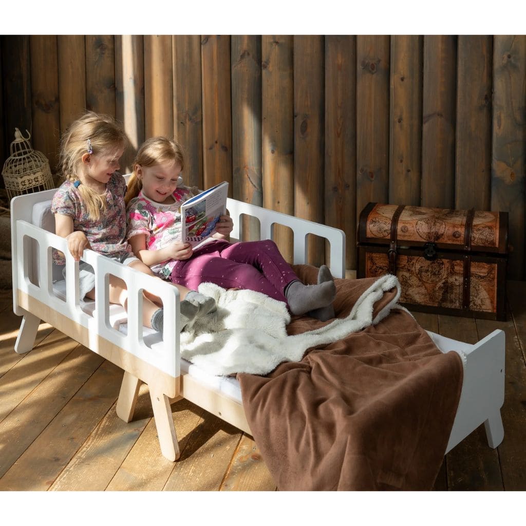 Lit Enfant Transformable avec Rangement - Du Bébé au Junior en Pink | furniture Tinitto – Fabrication européenne