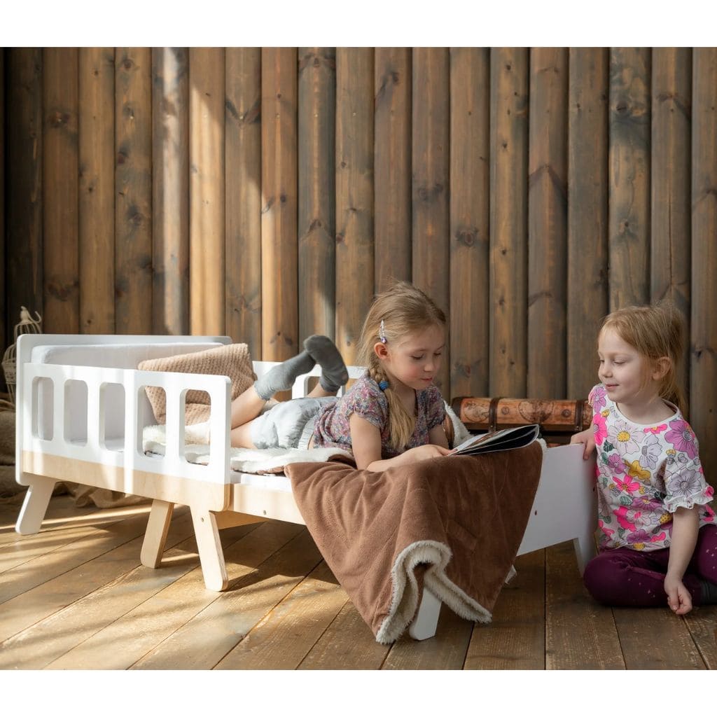 Lit Enfant Transformable avec Rangement - Du Bébé au Junior en Pink | furniture Tinitto – Fabrication européenne