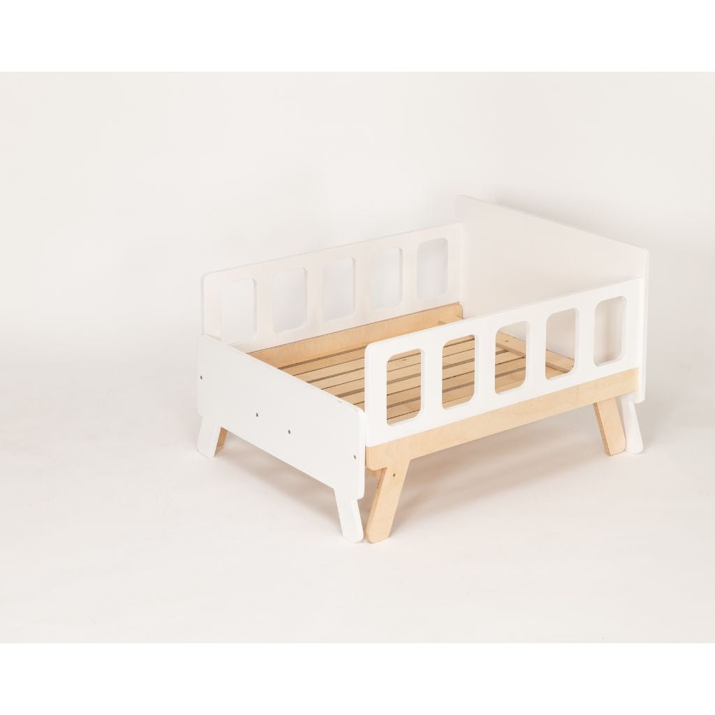 Lit Enfant Transformable avec Rangement - Du Bébé au Junior en White | furniture Tinitto – Fabrication européenne