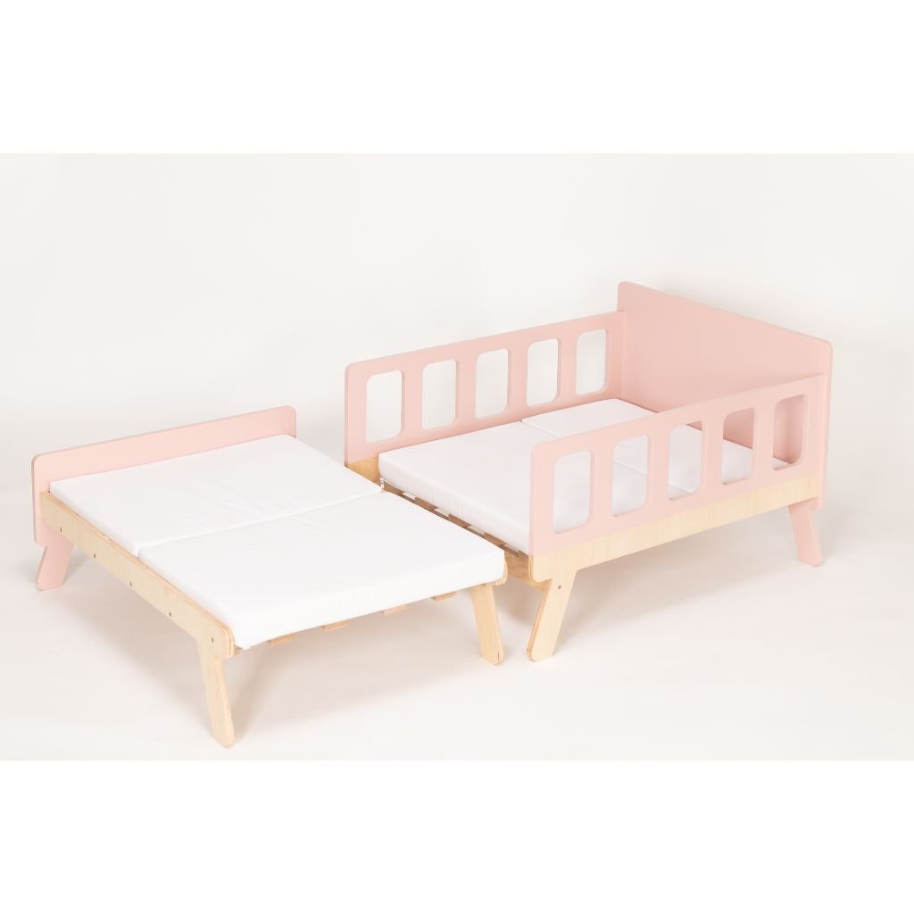Lit Enfant Transformable avec Rangement - Du Bébé au Junior en White | furniture Tinitto – Fabrication européenne