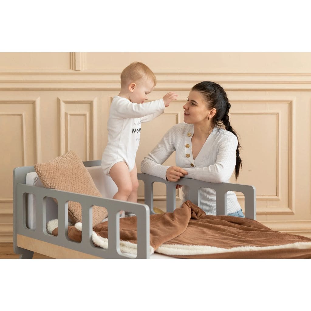 Lit Enfant Transformable avec Rangement - Du Bébé au Junior en White | furniture Tinitto – Fabrication européenne