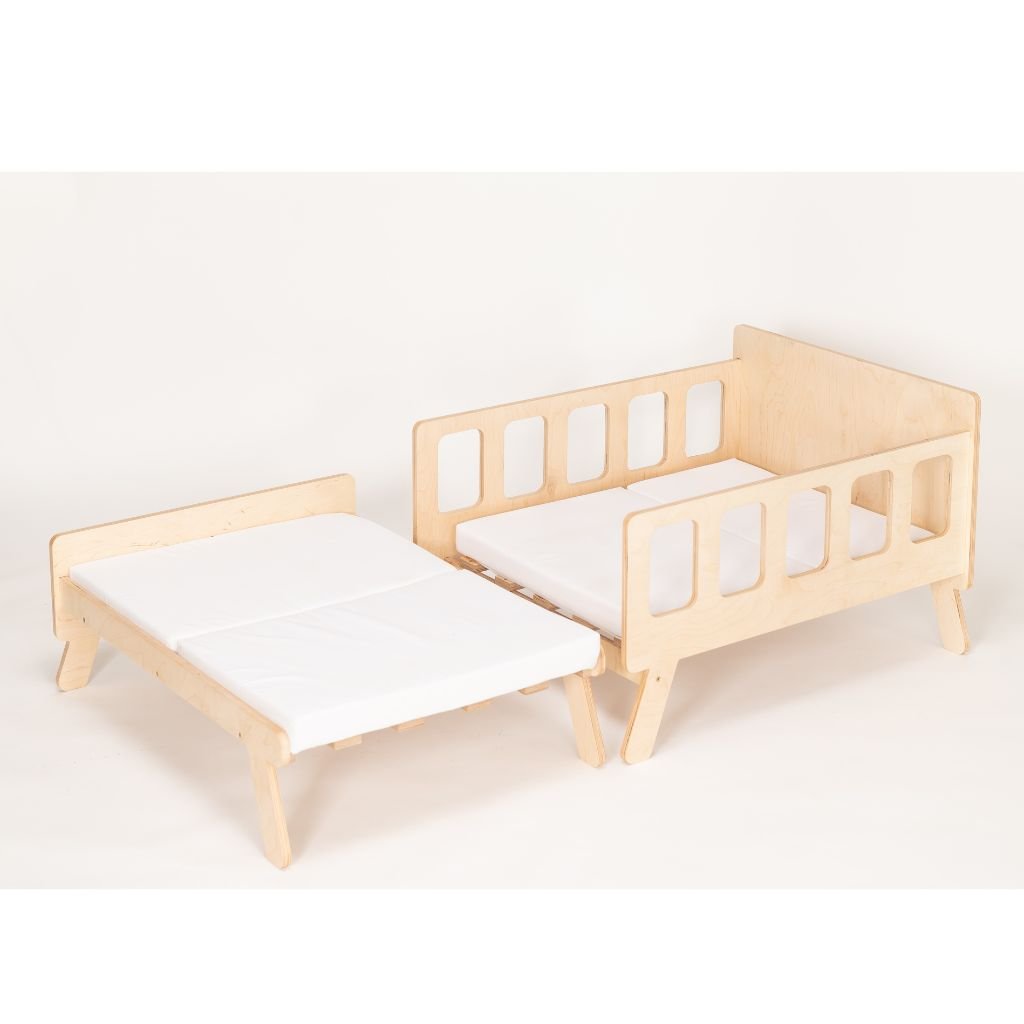 Lit Enfant Transformable avec Rangement - Du Bébé au Junior en Wood | furniture Tinitto – Fabrication européenne