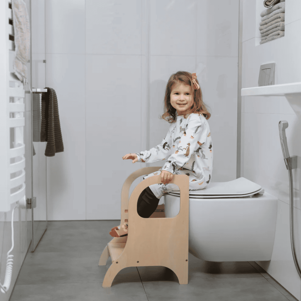 Marchepied Évolutif Enfant MIIMO® en BurlyWood | Motricidade Tinitto – Fabrication européenne