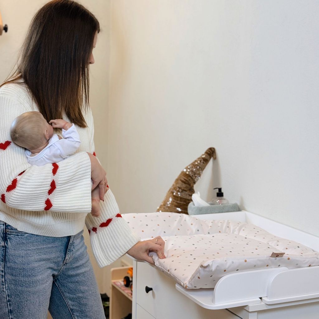 Matelas à Langer Bébé Confortable et Sécurisé en Dots | furniture Tinitto – Fabrication européenne