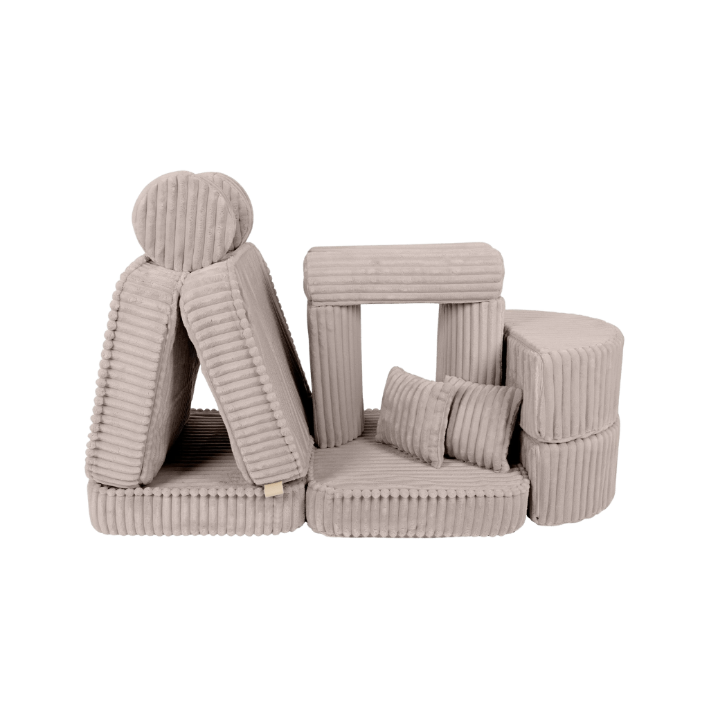 Medium Modular Sofa for Kids - Churros Beige en | Decoração Tinitto – Fabrication européenne