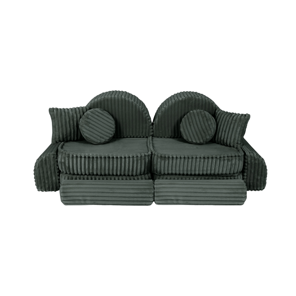 Medium Modular Sofa for Kids - Churros Forest Green en | Decoração Tinitto – Fabrication européenne