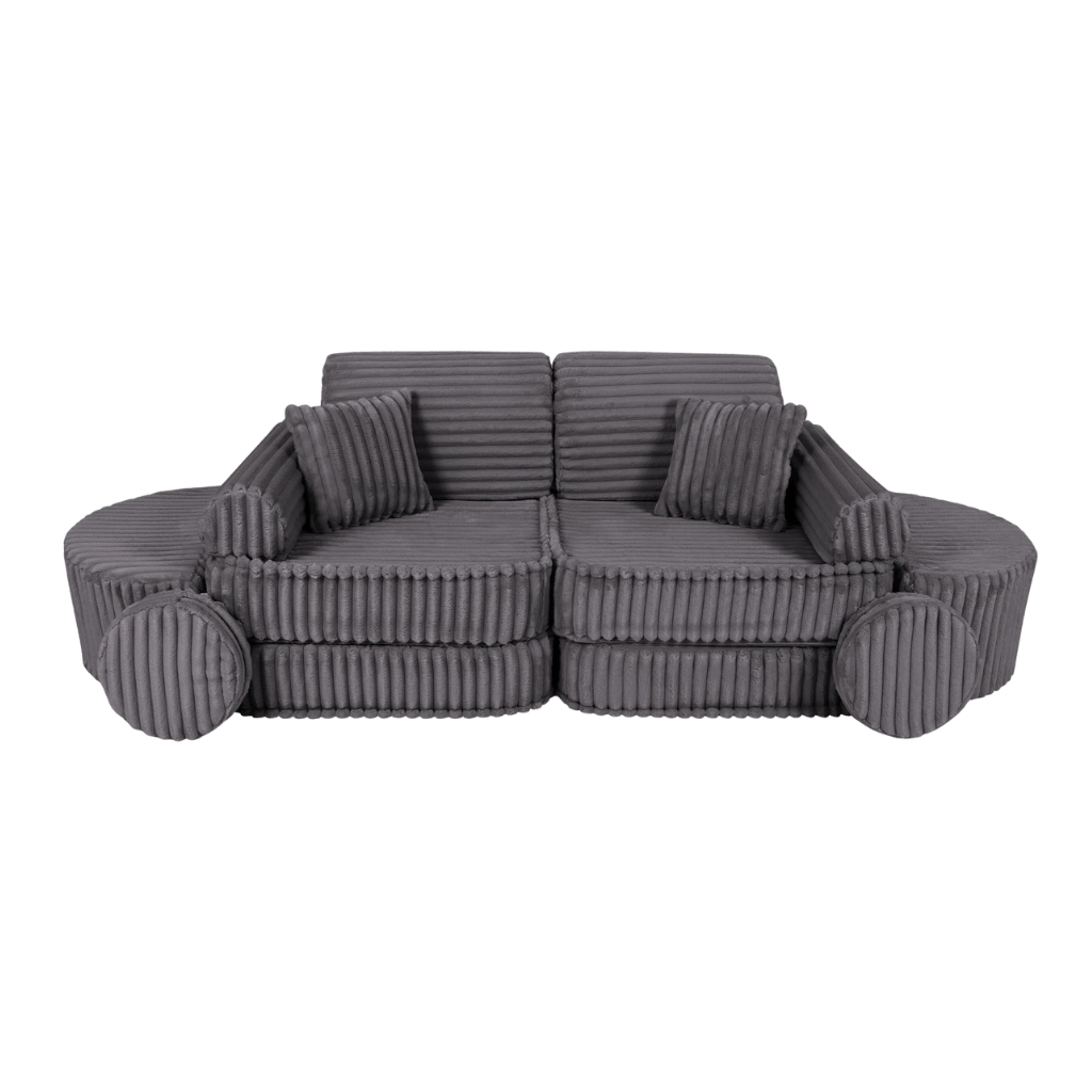 Medium Modular Sofa for Kids - Churros Jurassic Grey en | Decoração Tinitto – Fabrication européenne