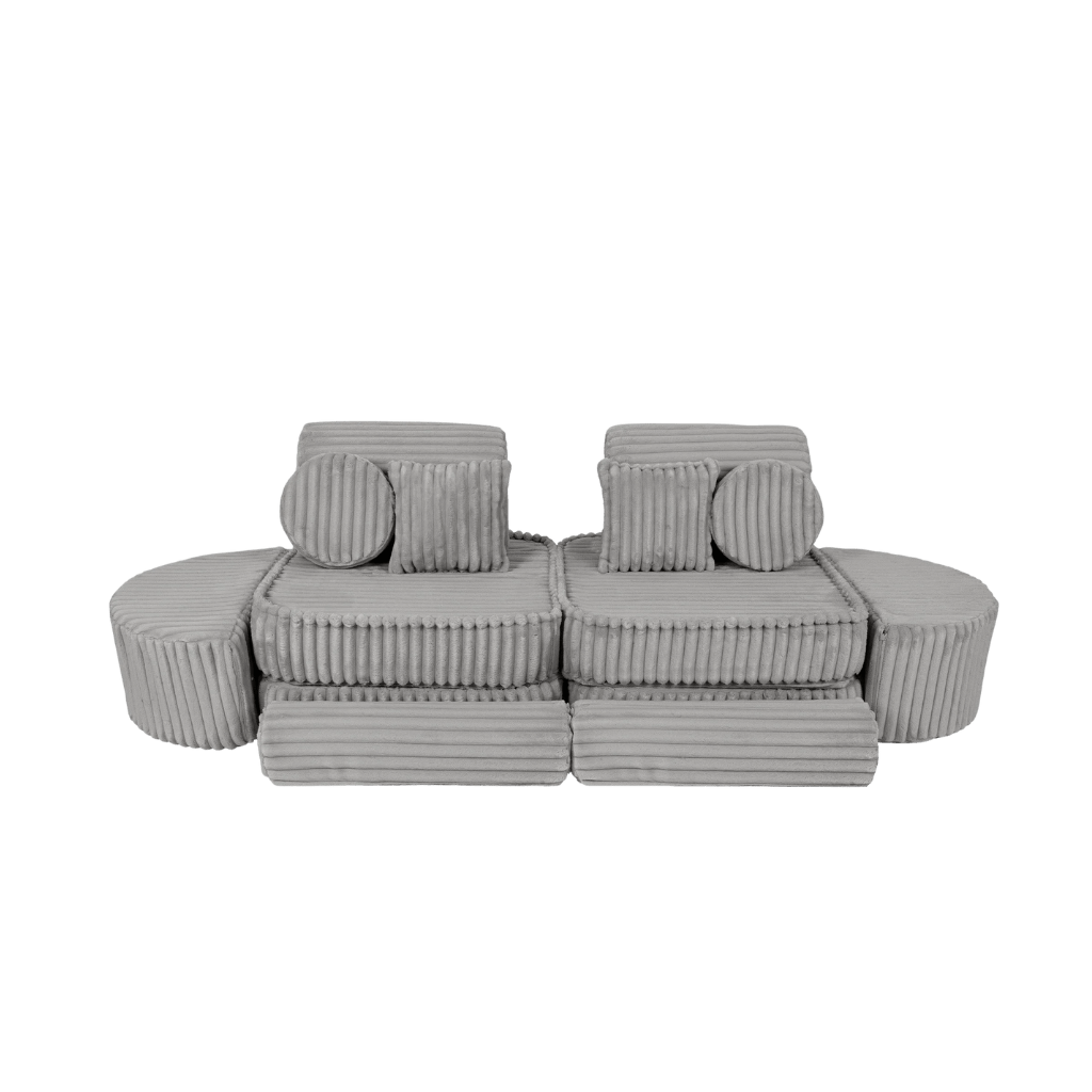 Medium Modular Sofa for Kids - Churros Moon Grey en | Decoração Tinitto – Fabrication européenne