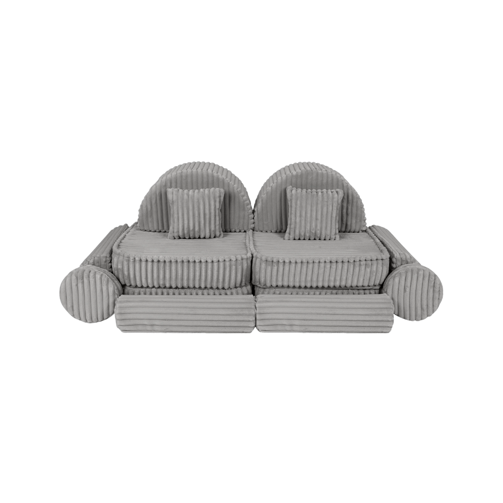 Medium Modular Sofa for Kids - Churros Moon Grey en | Decoração Tinitto – Fabrication européenne