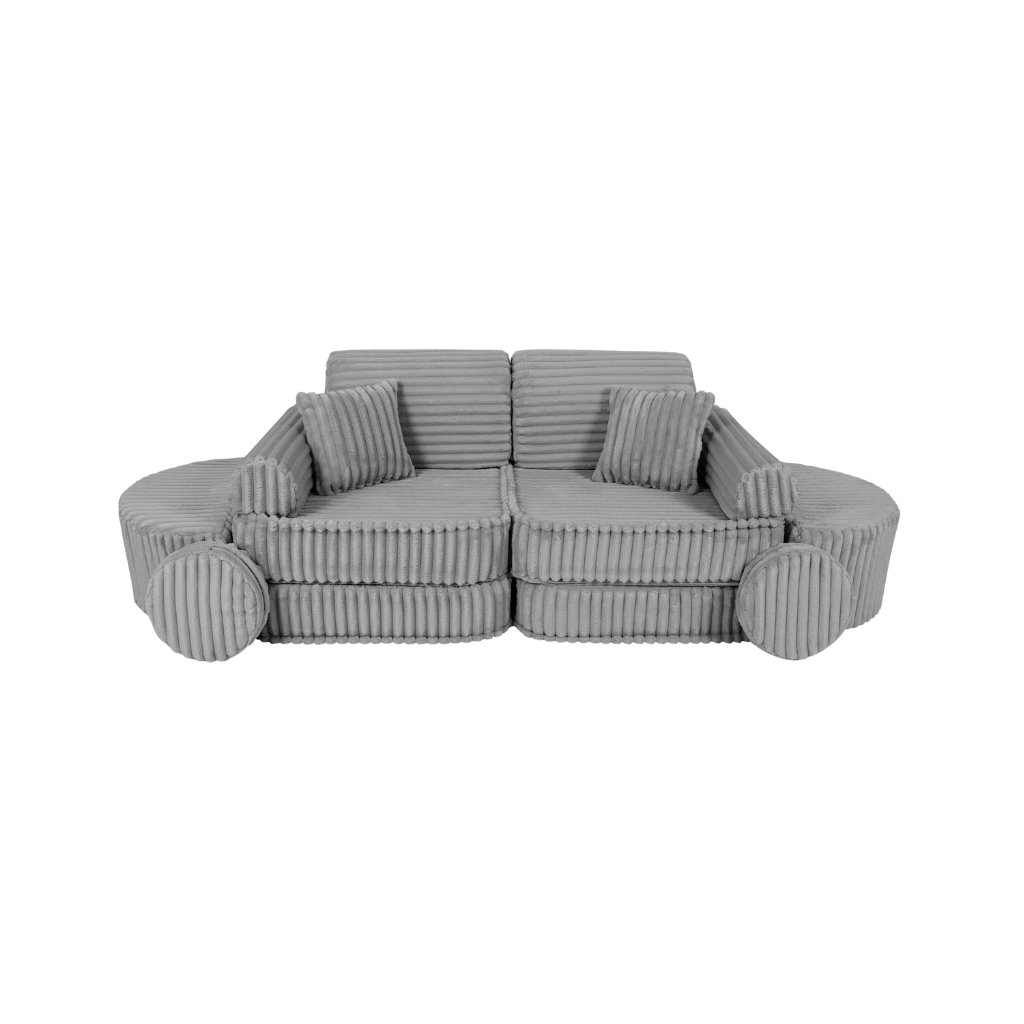 Medium Modular Sofa for Kids - Churros Moon Grey en | Decoração Tinitto – Fabrication européenne