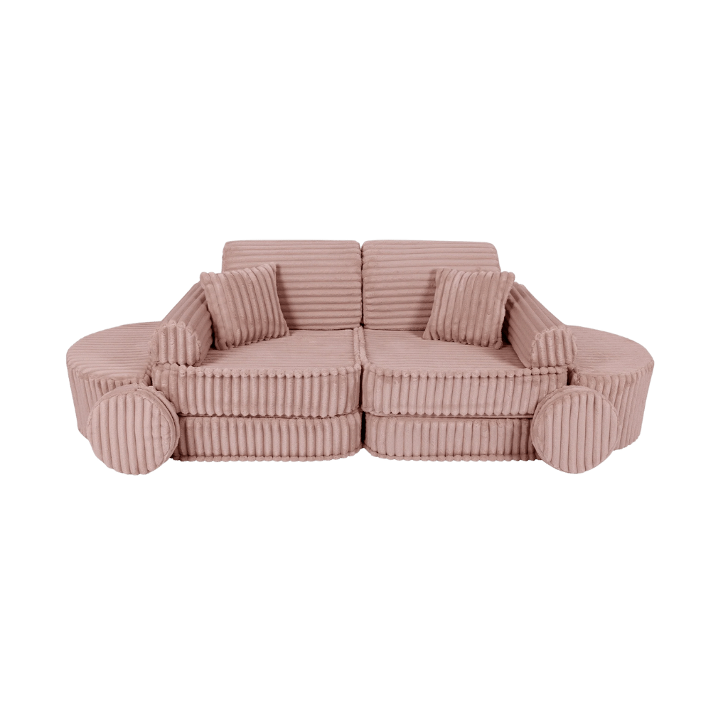 Medium Modular Sofa for Kids - Churros Pink en | Decoração Tinitto – Fabrication européenne