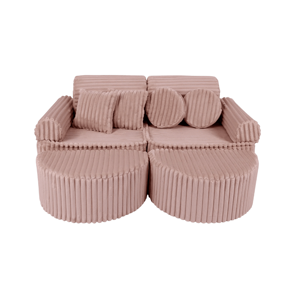 Medium Modular Sofa for Kids - Churros Pink en | Decoração Tinitto – Fabrication européenne