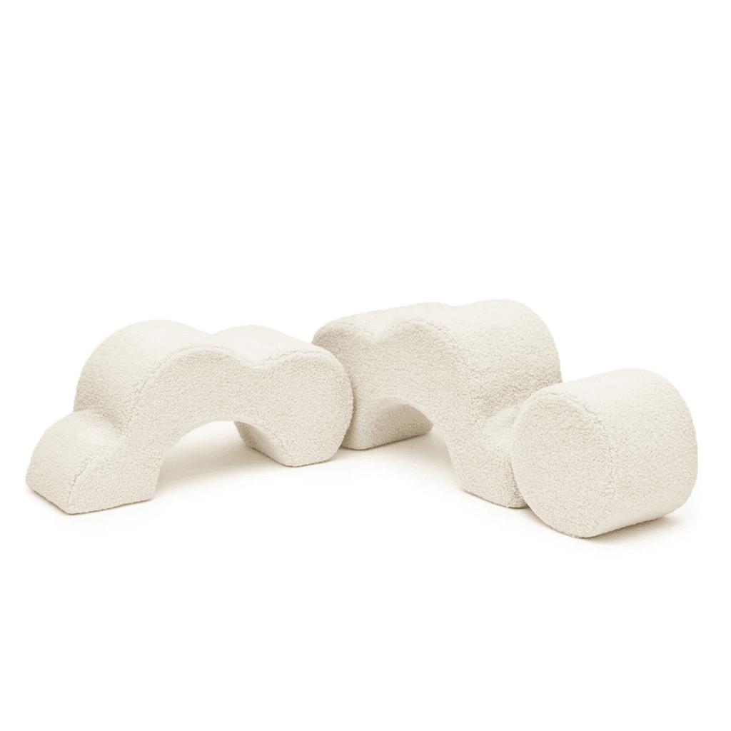 Mon Premier Parcours Fleuri – Jeu de Construction en Mousse Montessori en Creamy | Motricidade Tinitto – Fabrication européenne