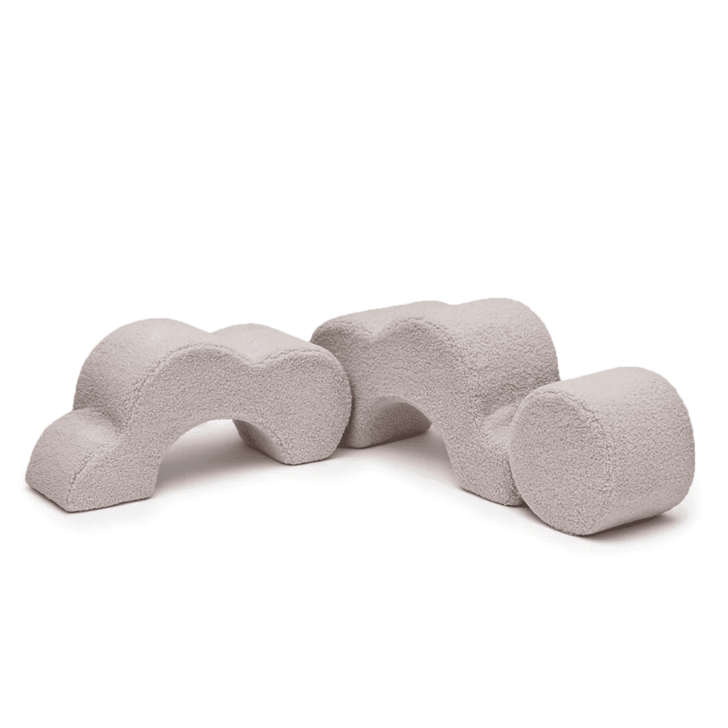 Mon Premier Parcours Fleuri – Jeu de Construction en Mousse Montessori en LightGray | Motricidade Tinitto – Fabrication européenne