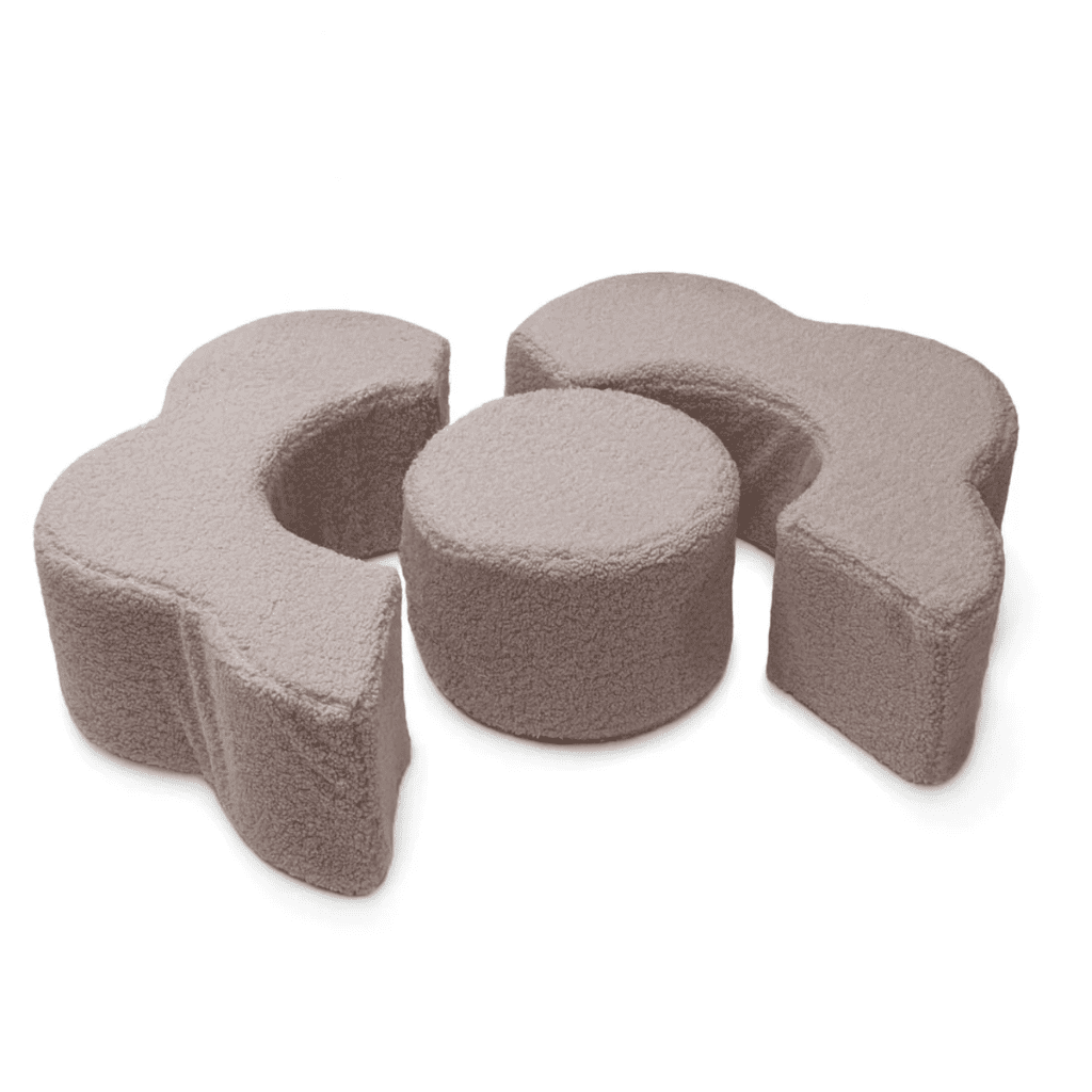 Mon Premier Parcours Fleuri – Jeu de Construction en Mousse Montessori en LightGray | Motricidade Tinitto – Fabrication européenne