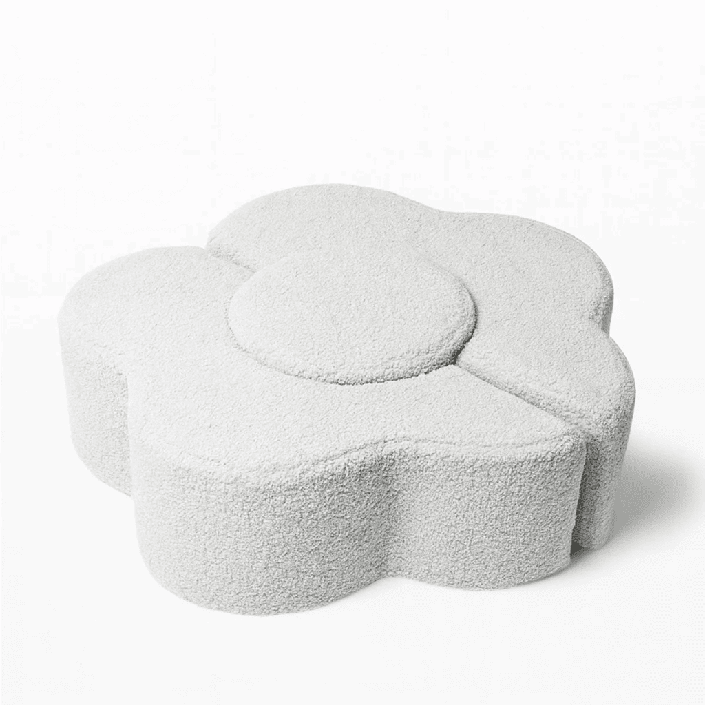 Mon Premier Parcours Fleuri – Jeu de Construction en Mousse Montessori en White | Motricidade Tinitto – Fabrication européenne