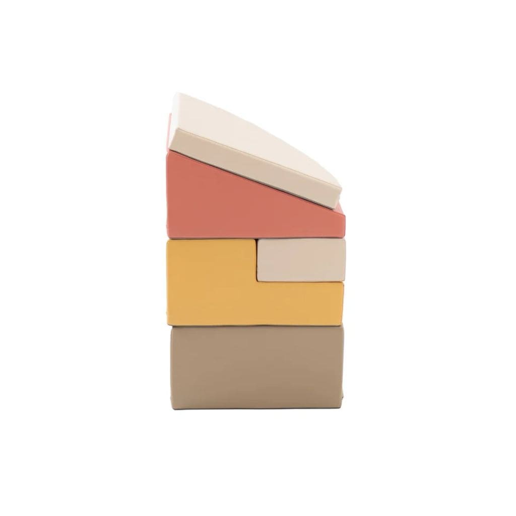 Ensemble de 5 blocs de mousse Soft Play - Coin grimpeur Pastel Pink