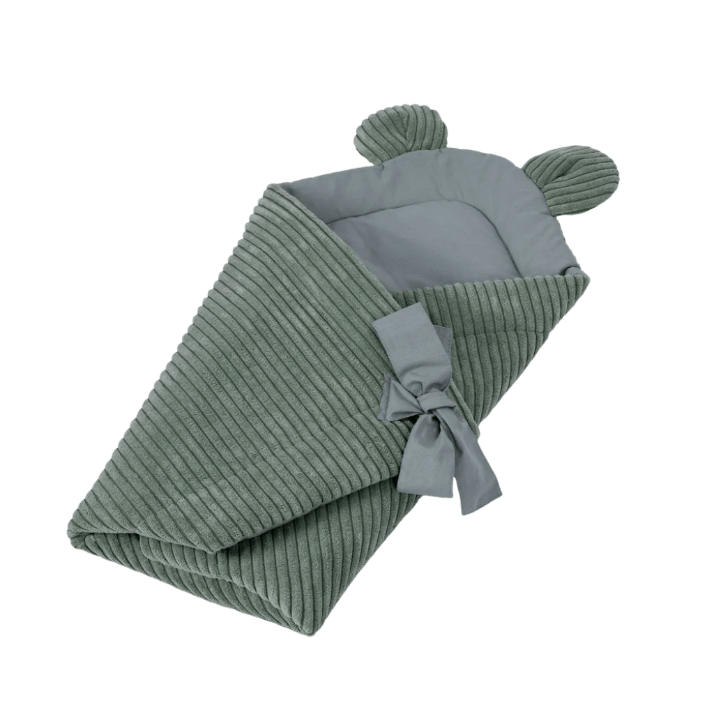 Nid d'Emmaillotage à Nouer Premium - Vert olive en | Conforto Tinitto – Fabrication européenne