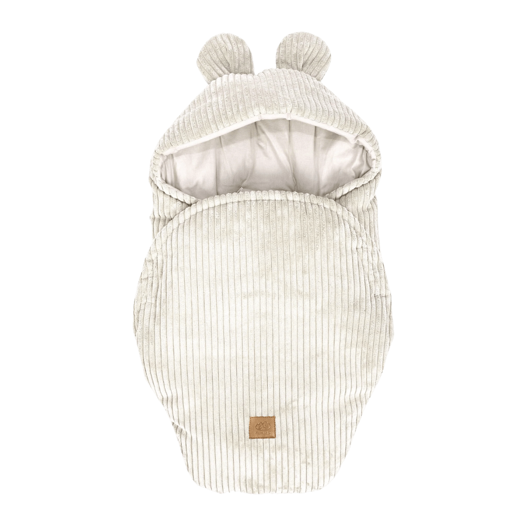 Nid d'Emmaillotage Évolutif avec Oreilles d'Ours Aesthetic – Ecru en | Conforto Tinitto – Fabrication européenne