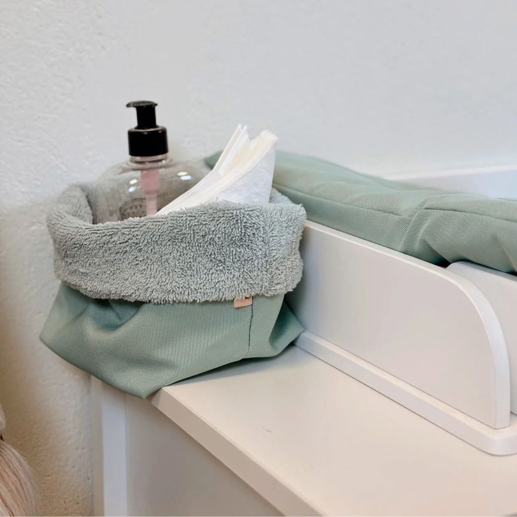 Panier de Rangement pour Table à Langer Bébé en Green | Clothing & Accessories Tinitto – Fabrication européenne