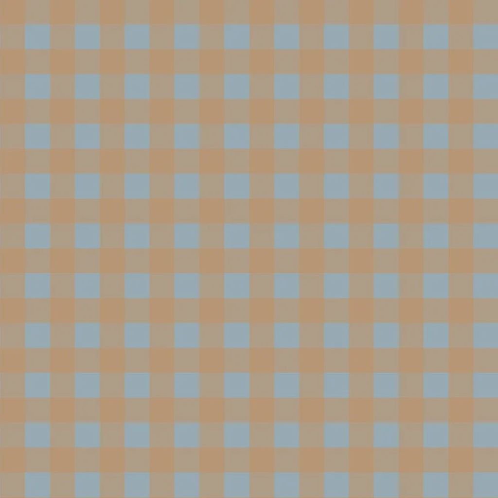 Papier Peint à Carreaux Bleu et Marron – Motif Design Minimini en | furniture Tinitto – Fabrication européenne