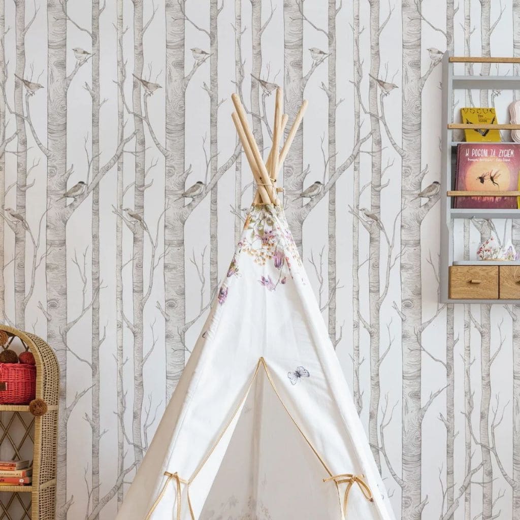 Papier Peint Forêt de Bouleaux en | furniture Tinitto – Fabrication européenne