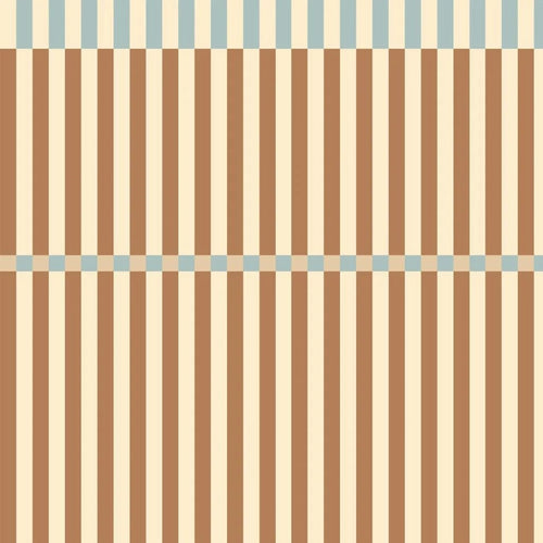 Papier Peint Rayé Vintage – Rayures Marron et Bleu en | furniture Tinitto – Fabrication européenne