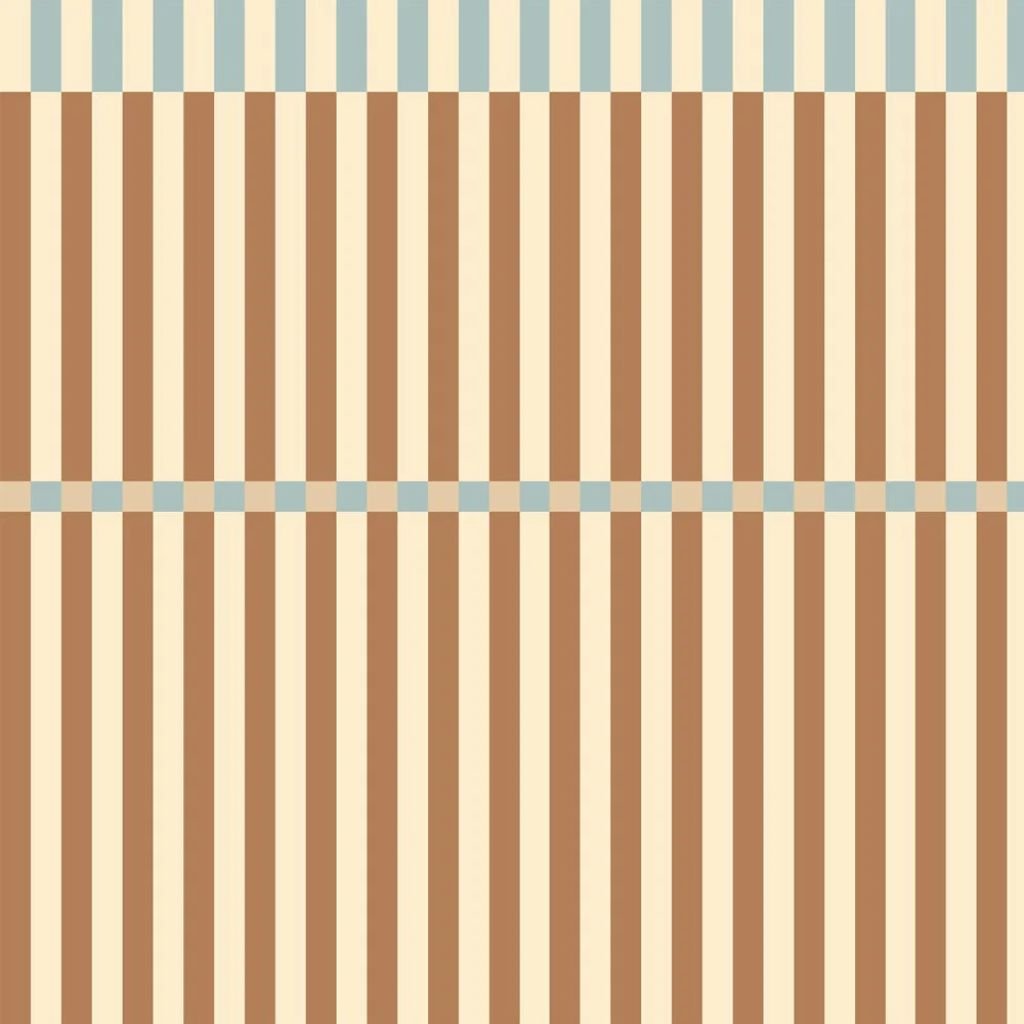 Papier Peint Rayé Vintage – Rayures Marron et Bleu en | furniture Tinitto – Fabrication européenne