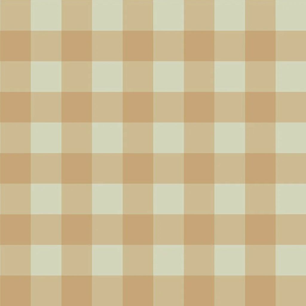 Papier Peint à Carreaux Vert et Marron – Style Vintage Anglais