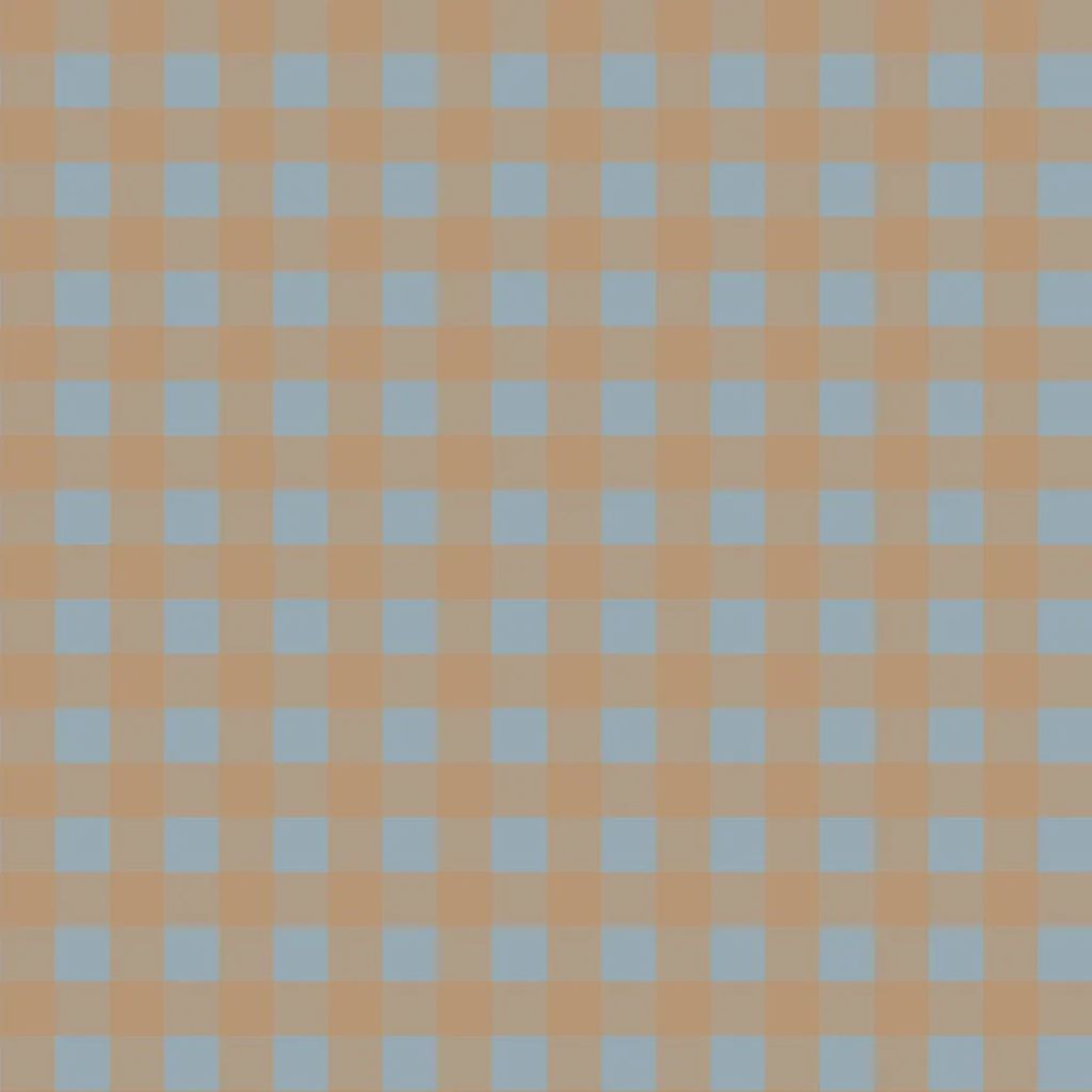 Papier Peint à Carreaux Bleu et Marron – Motif Design Minimini