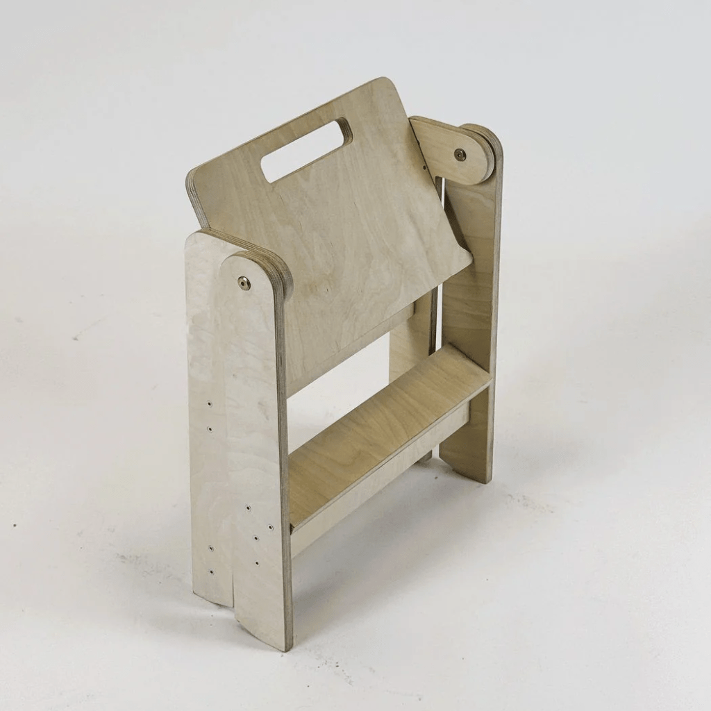 Petit Marchepied Enfant en Bois en Bois Naturel | Motricidade Tinitto – Fabrication européenne