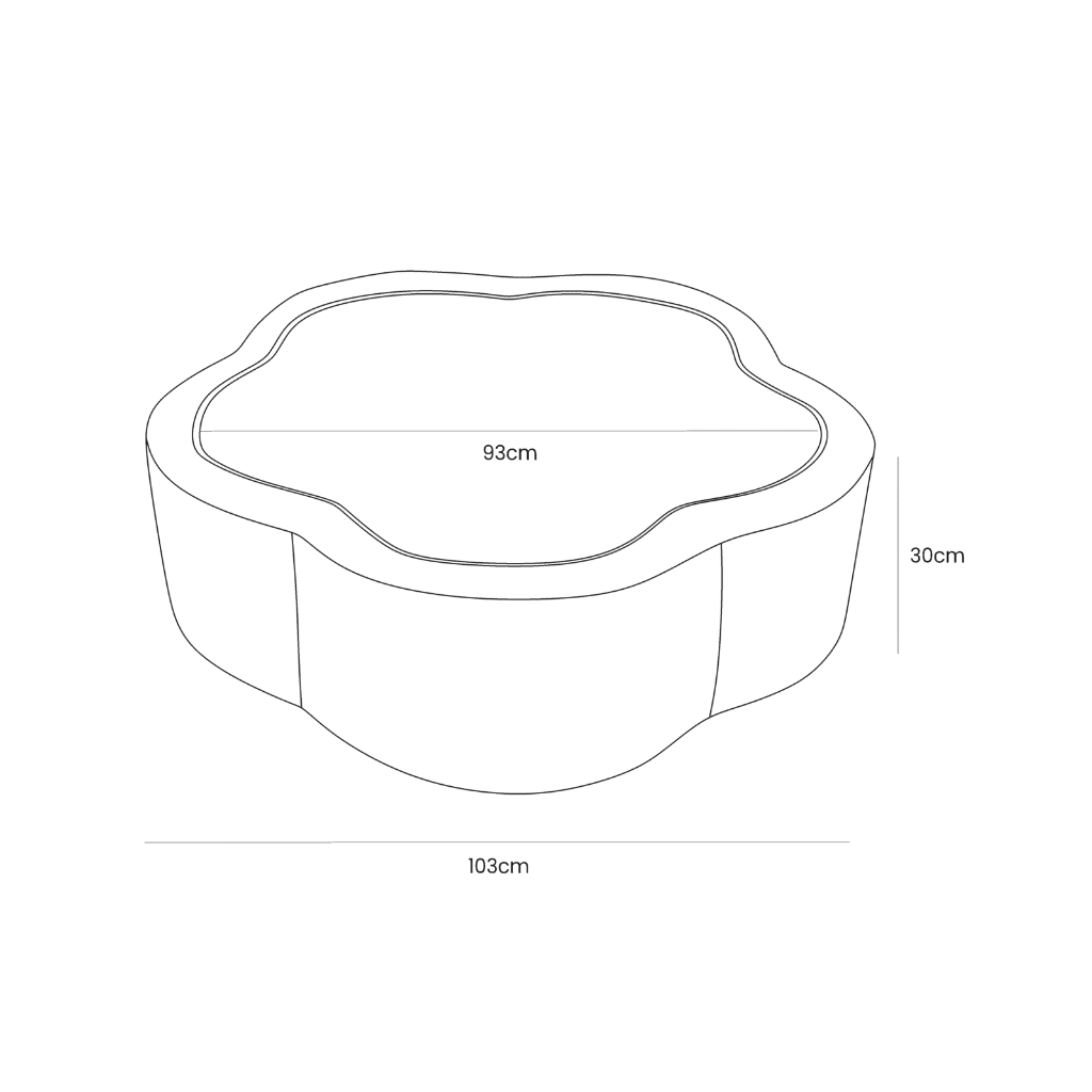 Piscina di palline Fleur - Vaniglia in | Motricidade Tinitto – Prodotto in Europa