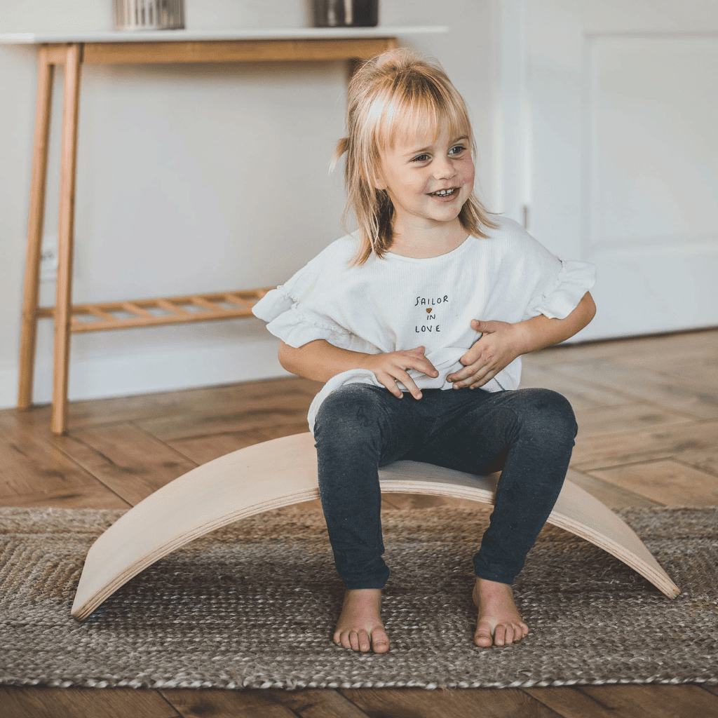Planche d'équilibrepour enfants - 80 x 30 cm en Grey | Motricidade Tinitto – Fabrication européenne