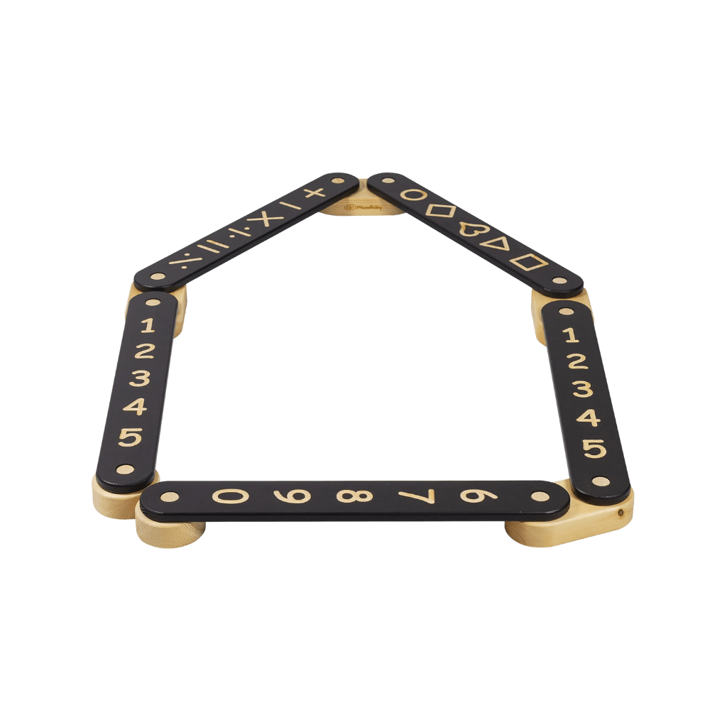 Tavola di equilibrio Montessori in legno - 5 elementi in legno naturale | Motricidade Tinitto – Prodotto in Europa