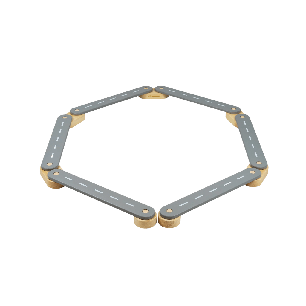 Montessori Wooden Balance Board - 6 Elements in White | Motricidade Tinitto – Made in Europe