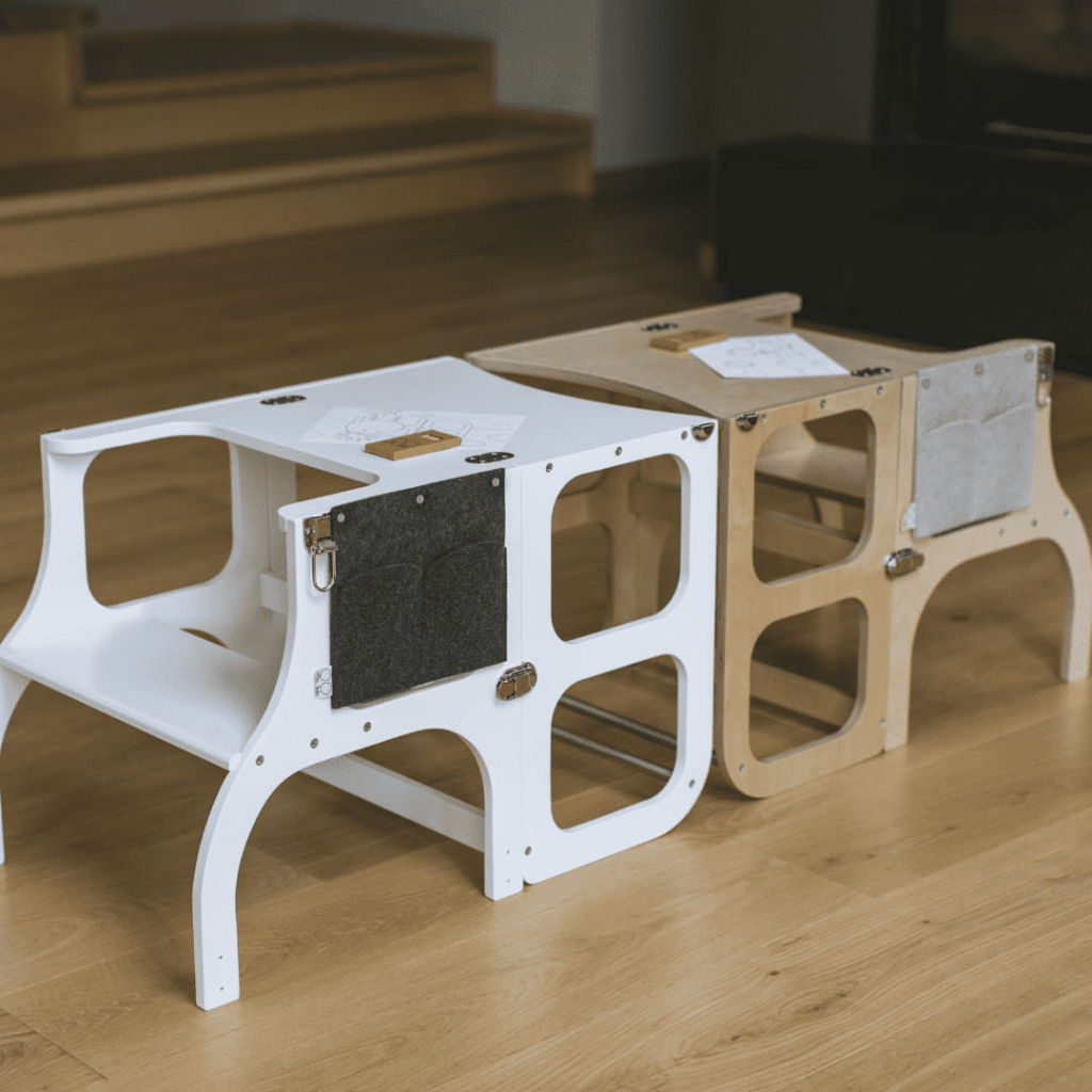 Pocketo – Pochette accessoires pour tour d’apprentissage STEP’n’SIT® en Black | Motricidade Tinitto – Fabrication européenne