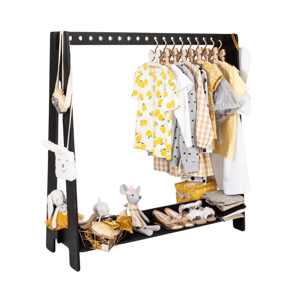 Montessori Clothes Hanger Version 2 in black | Decoração Tinitto – Made in Europe