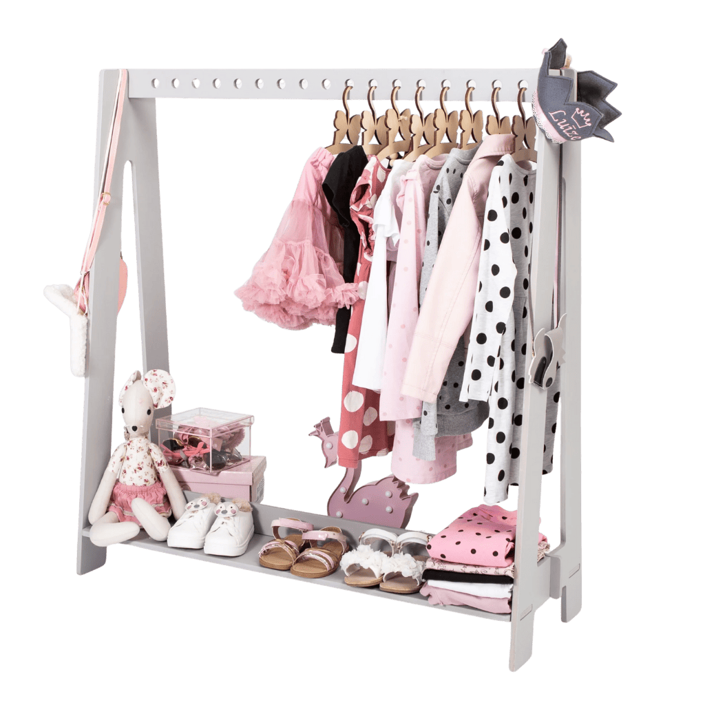 Montessori Clothes Hanger Version 2 in Grey | Decoração Tinitto – Made in Europe