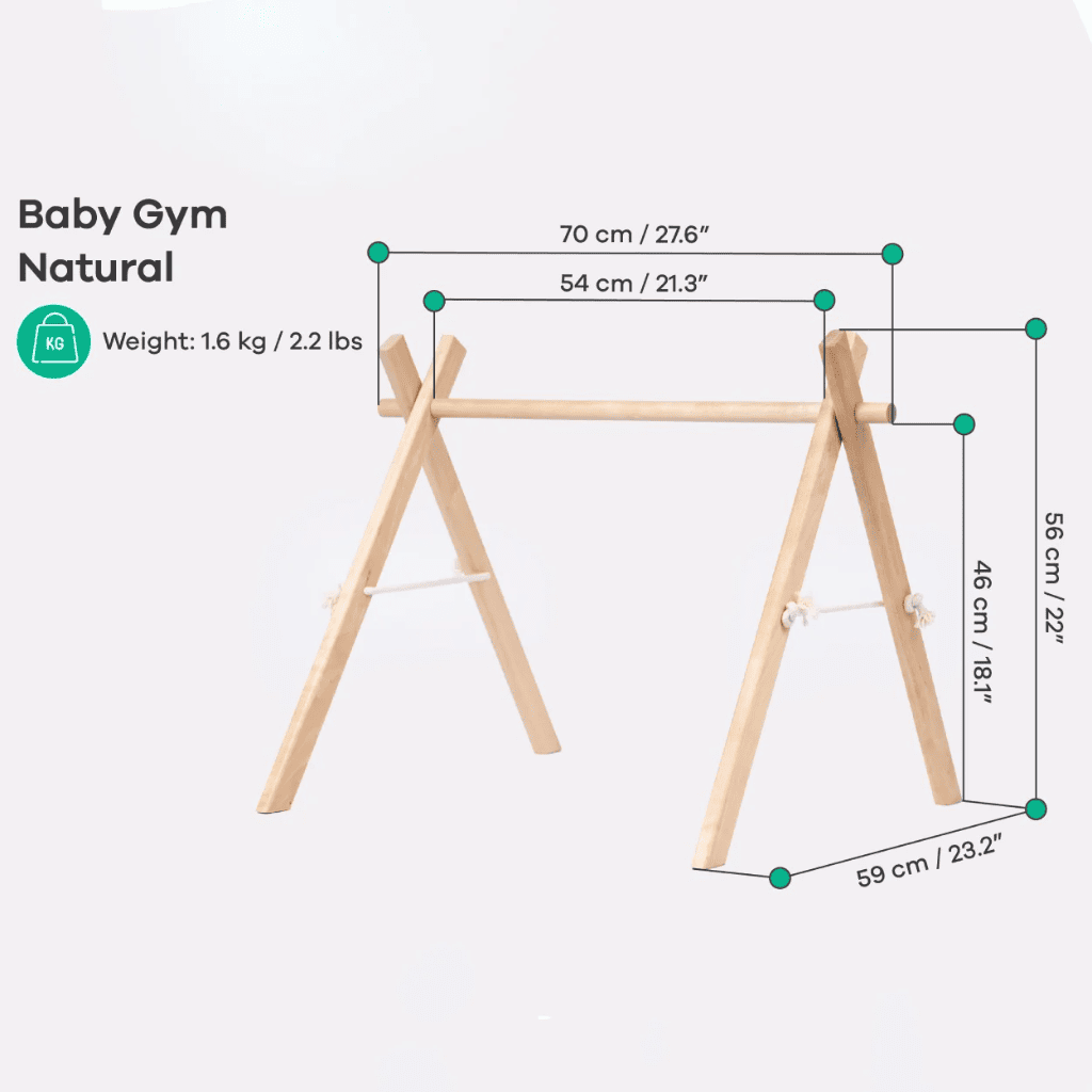 Portique d'Éveil en Bois pour Bébé en | Motricidade Tinitto – Fabrication européenne