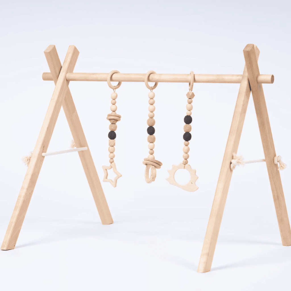 Portique d'Éveil en Bois pour Bébé en | Motricidade Tinitto – Fabrication européenne