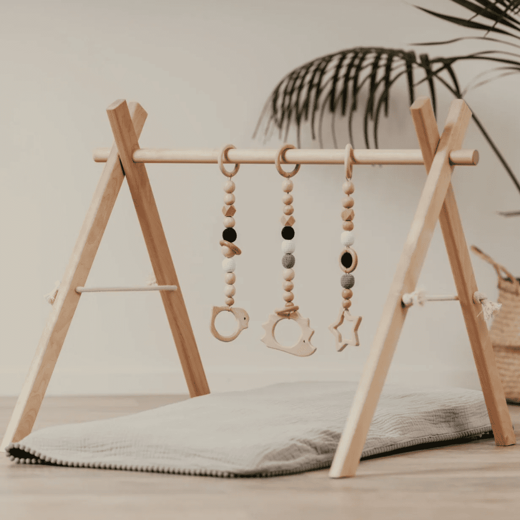 Portique d&#39;Éveil en Bois pour Bébé en | Motricidade Tinitto – Fabrication européenne