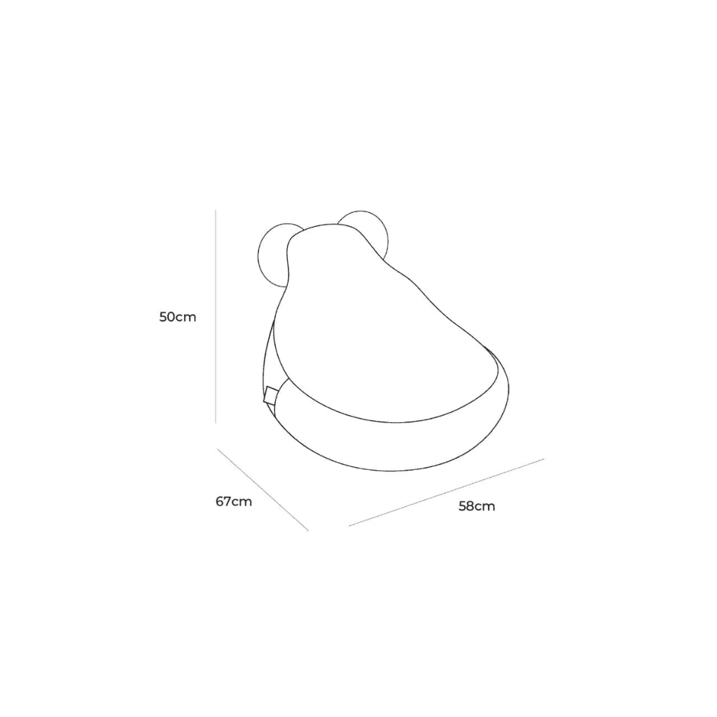 Pouf Ours Polaire en Dirty White | Decoração Tinitto – Fabrication européenne