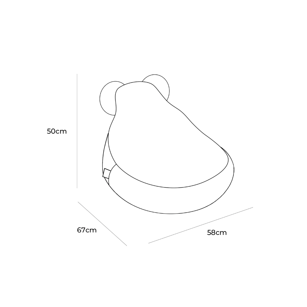 Puf Oso Polar - Dirty White en | Decoración Tinitto – Fabricación europea