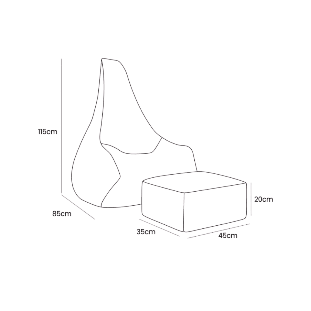 Tearo : Pouf & Repose-Pieds pour Enfants