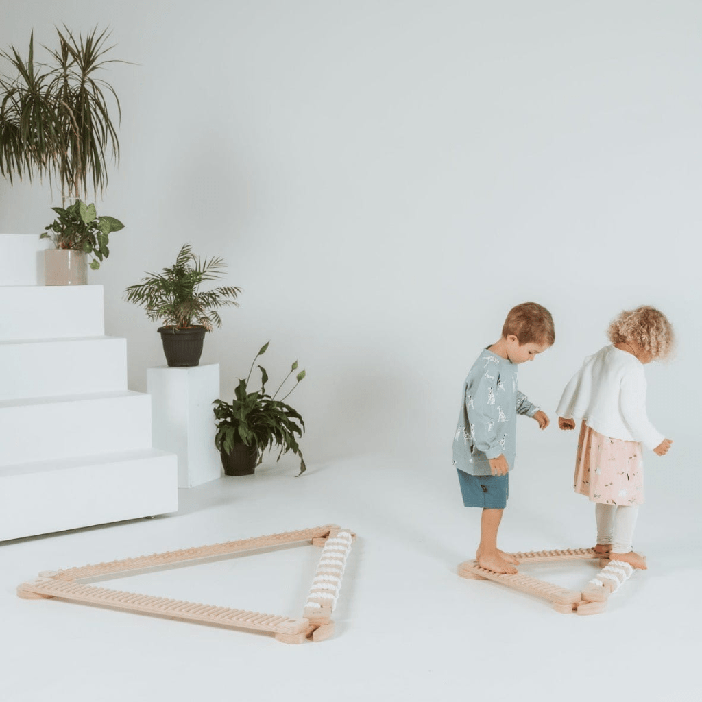 Poutre d’Équilibre TipiToo® en Corde Blanche | Motricidade Tinitto – Fabrication européenne